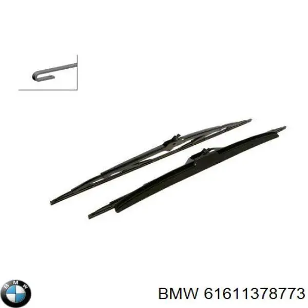 Щітка склоочисника лобового скла, водійська BMW 61618217705