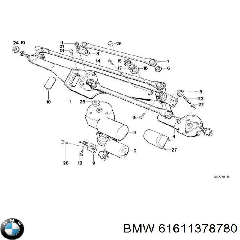 Купити 61611378780 BMW Трапеція двірників