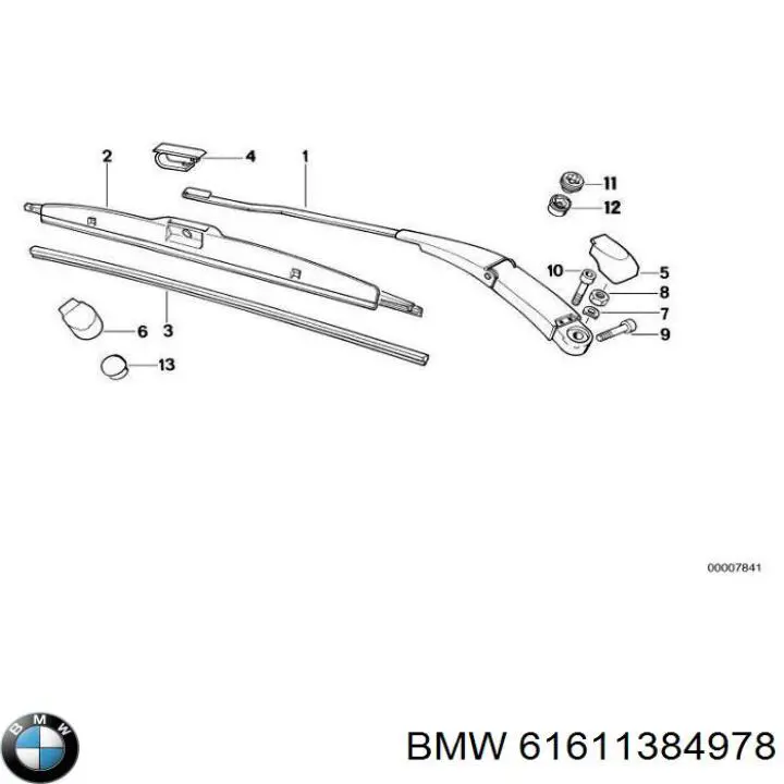 61611384978 BMW Ричаг двірника