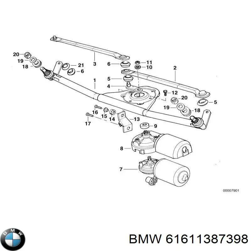 Купити 61611387398 BMW Трапеція двірників