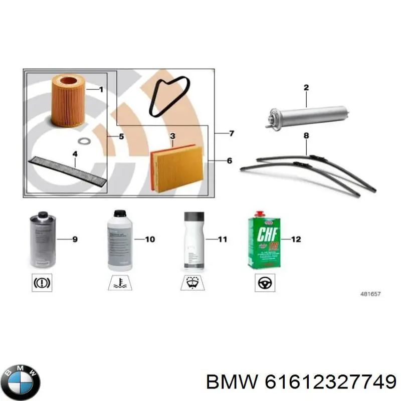  BMW 61612327749 ціна, від 37.64 USD