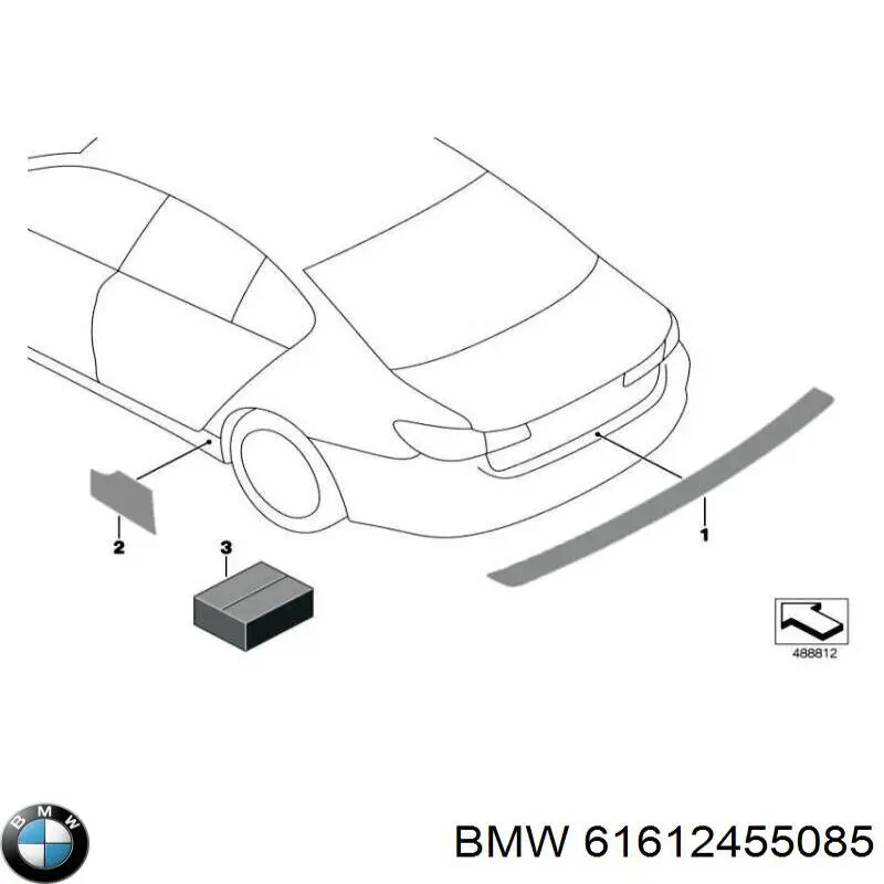 Щітки склоочисника 61612455085 BMW