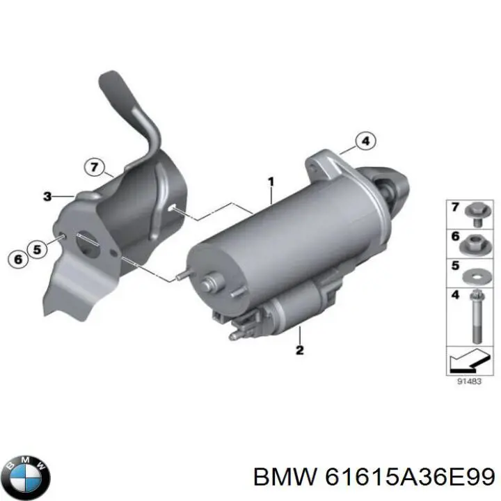  BMW 61615A36E99 ціна, від 115.37 USD