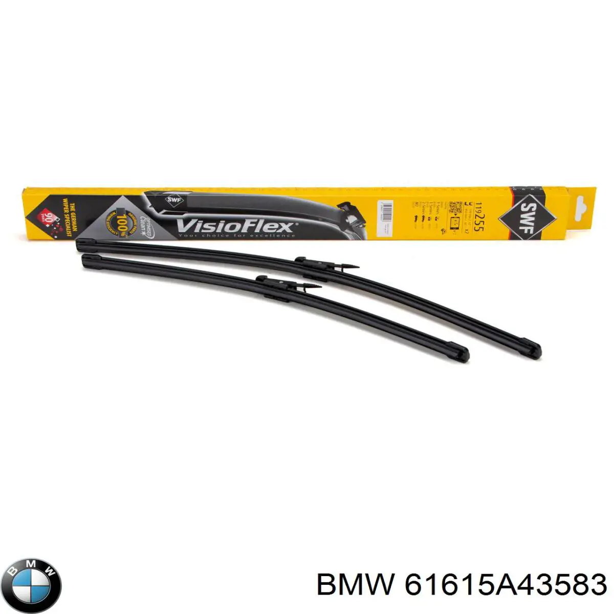 Щітки склоочисника 61615A43583 BMW