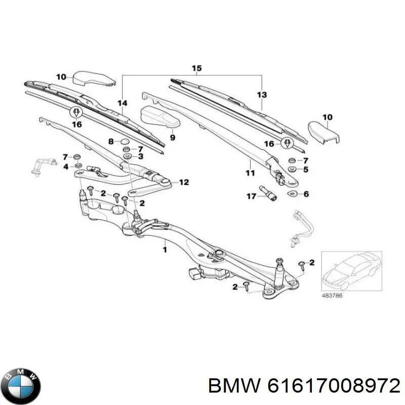  BMW 61617008972 ціна, від 6.33 USD