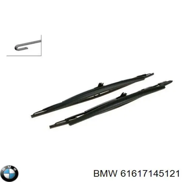 Щітка-двірник лобового скла, комплект з 2-х шт. BMW 61617145121 ціна, від 96.53 USD