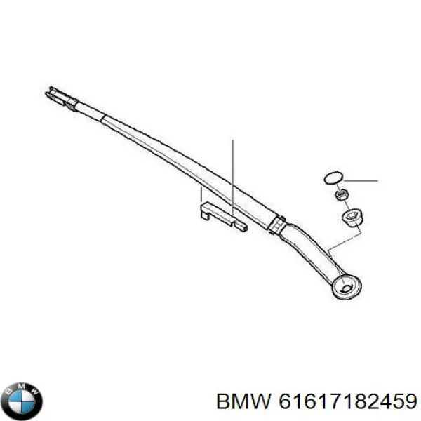 Ричаг склоочисника BMW 61617182459 ціна, від 5.51 USD