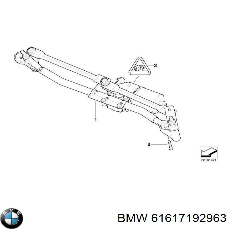 Трапеція склоочисника на BMW 1 (E81, E87)