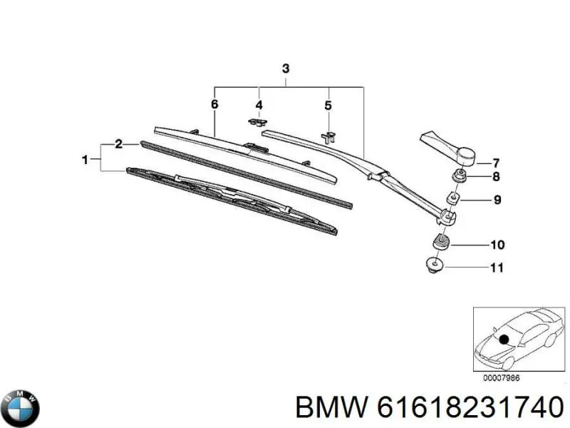  BMW 61618231740 ціна, від 4.89 USD