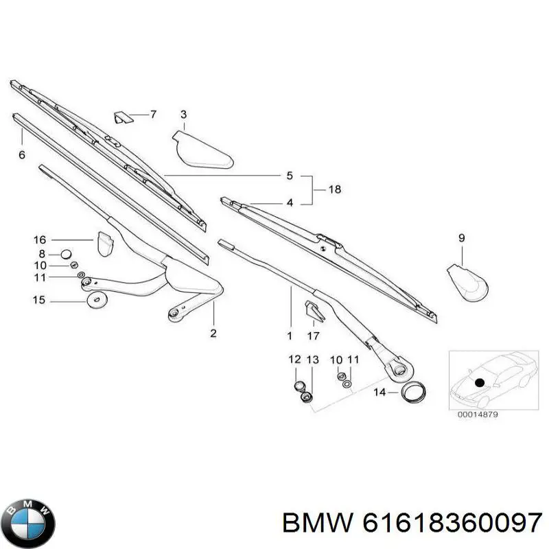  BMW 61618360097 ціна, від 6.33 USD