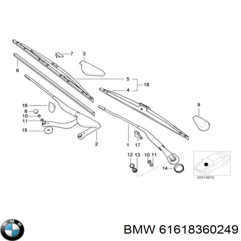 BMW 61618360249 ціна, від 4.23 USD