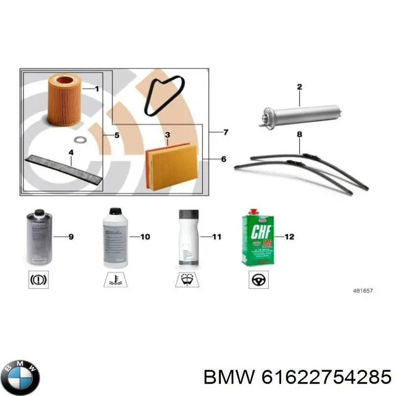Щітка склоочисника заднього скла BMW 61622754285 ціна, від 8.98 USD