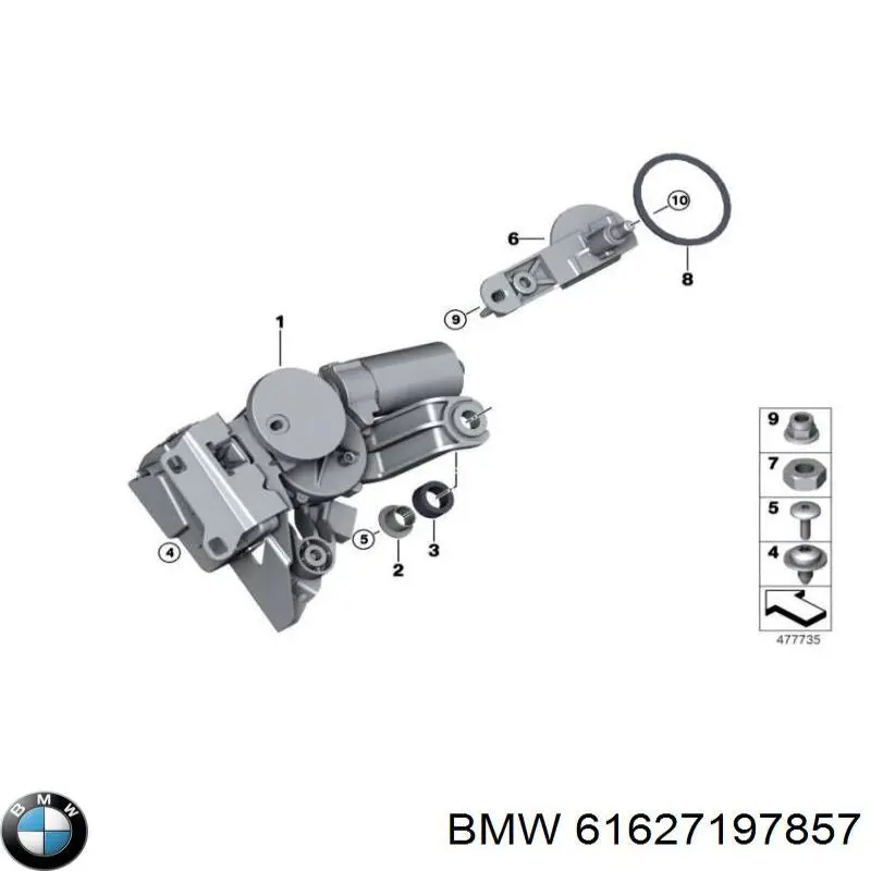 61627197857 BMW Прокладка кронштейна маслянного фільтра