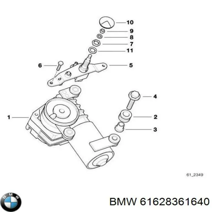 Склоочисник дверей задка BMW 61628361640 ціна, від 22.57 USD