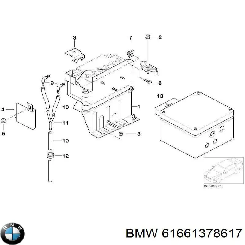  BMW 61661378617