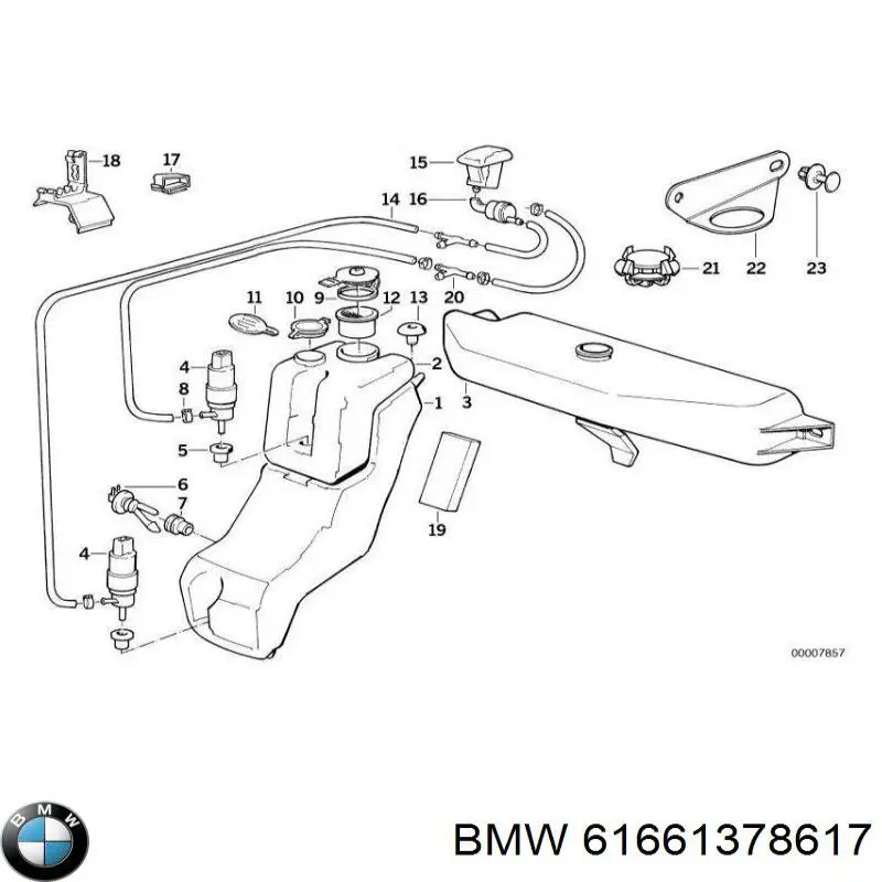 Купити 61661378617 BMW 