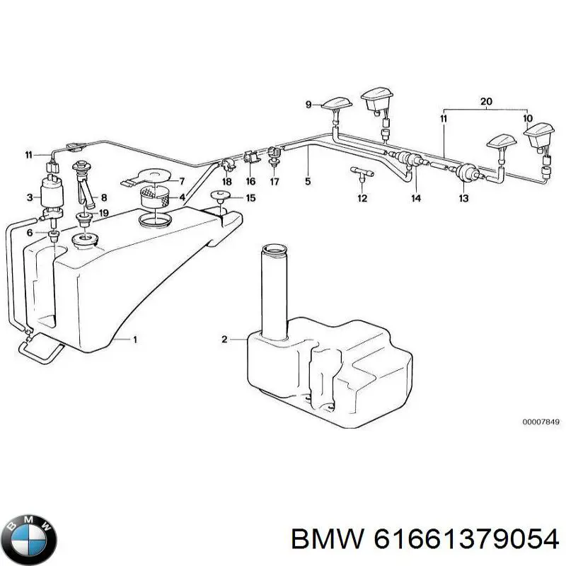 Кришка бачка омивача 7006170 Autotechteile
