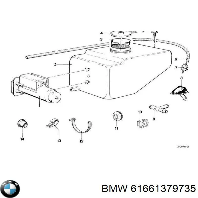 Купити 61661379735 BMW Форсунка омивача