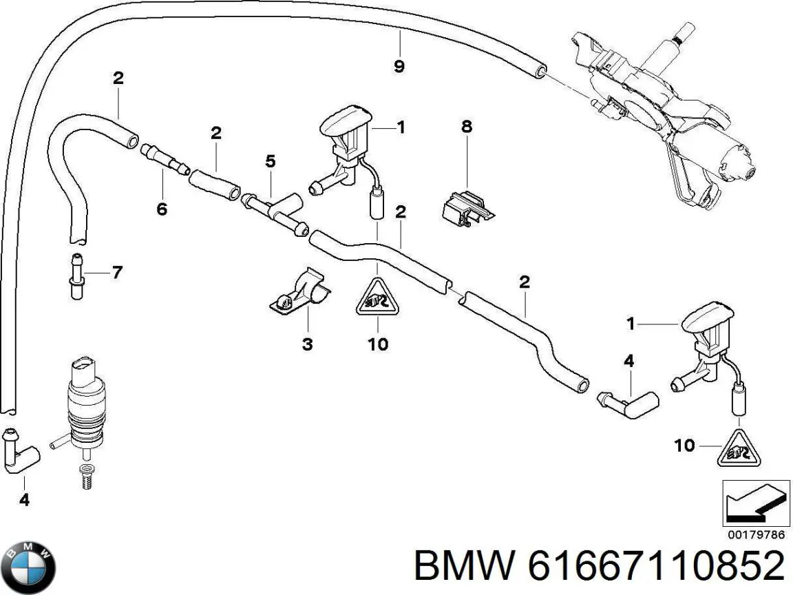 Купити PBMWG019LR Signeda Форсунка омивача