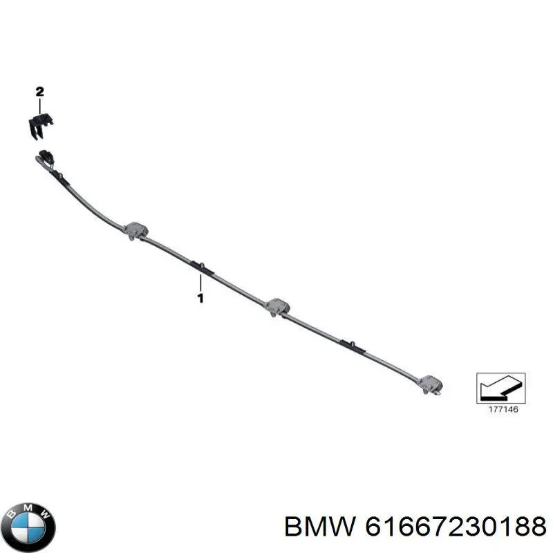 Купити 61667230188 BMW Форсунка омивача