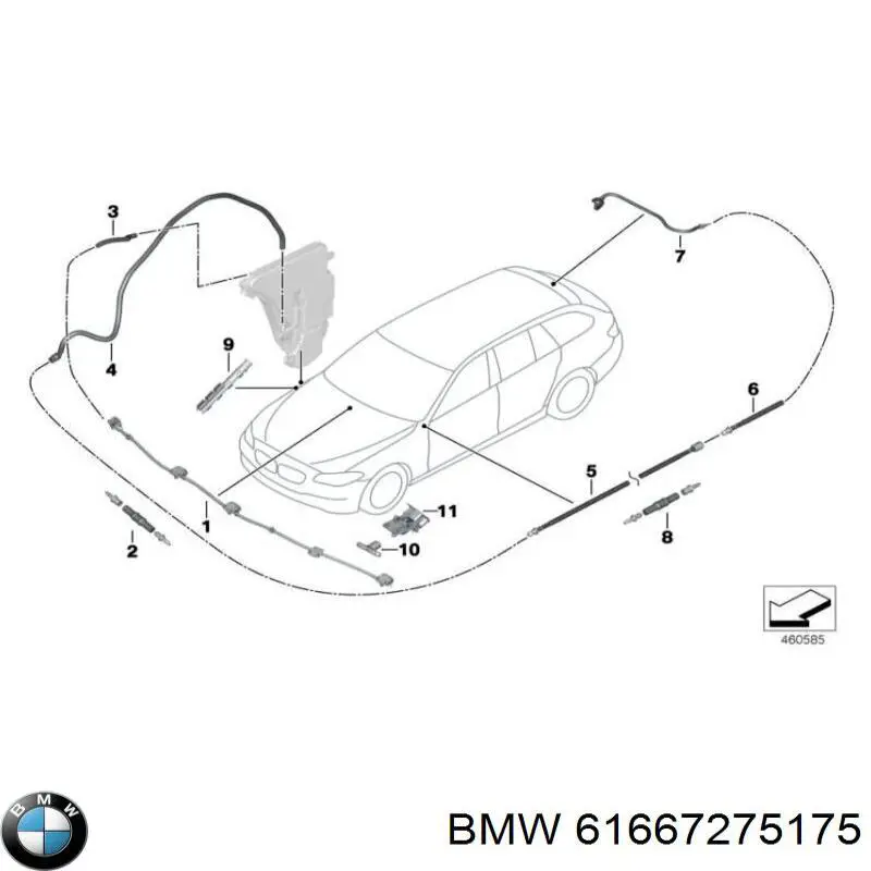 Купити 61667275175 BMW Форсунка омивача
