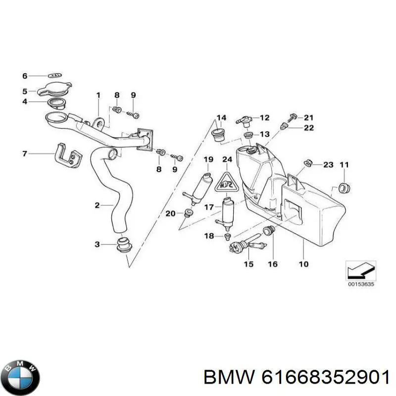 Купити 61668352901 BMW 