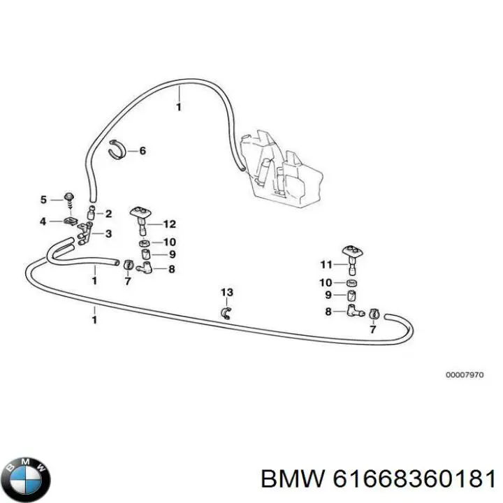  BMW 61668360181 ціна, від 10.17 USD