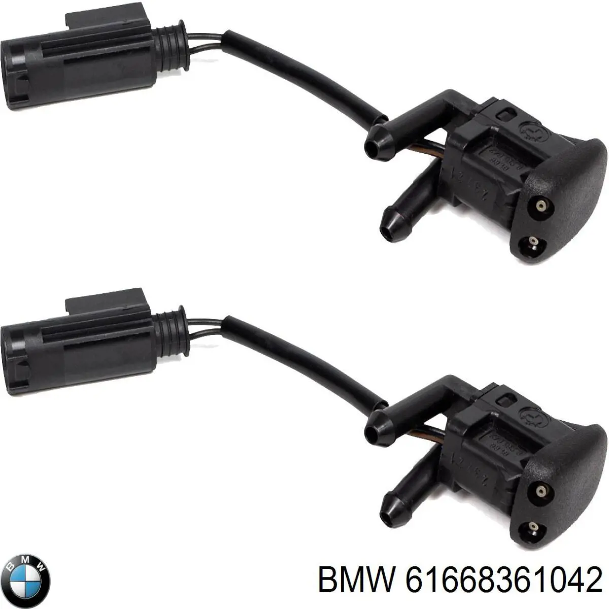 Форсунка омивача скла лобового, права BMW 61668361042 ціна, від 28.12 USD