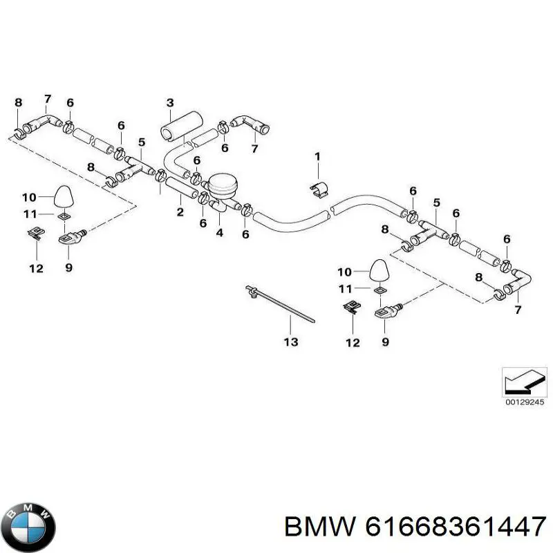  BMW 61668361447 ціна, від 15.66 USD