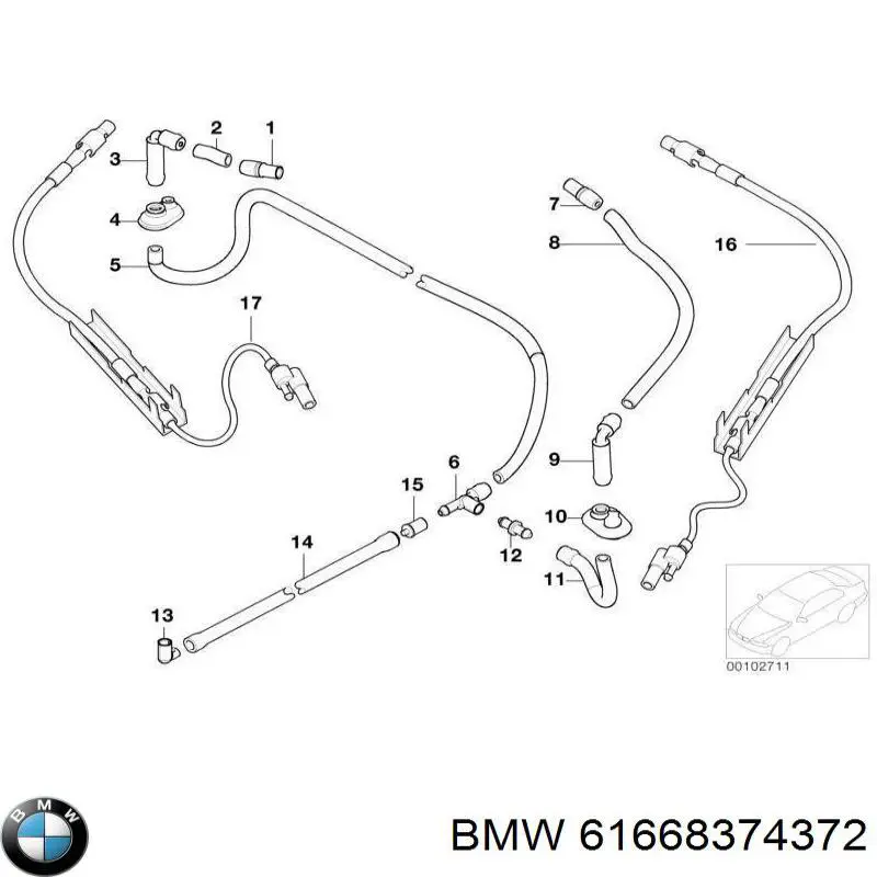  BMW 61668374372 ціна, від 5.07 USD