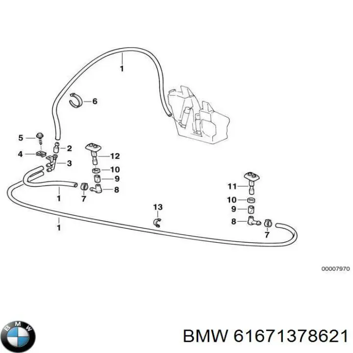  BMW 61671378621 ціна, від 30.69 USD