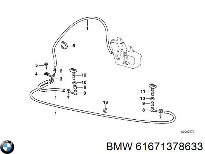  BMW 61671378633 ціна, від 6.46 USD