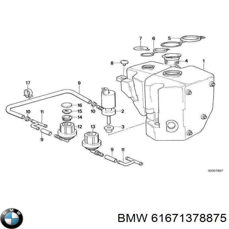 Купити 61671378875 BMW 