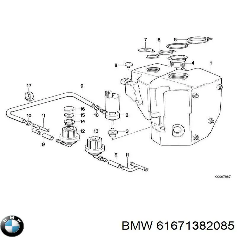 Мотор омивача фар BMW 61671382085 ціна, від 157.64 USD