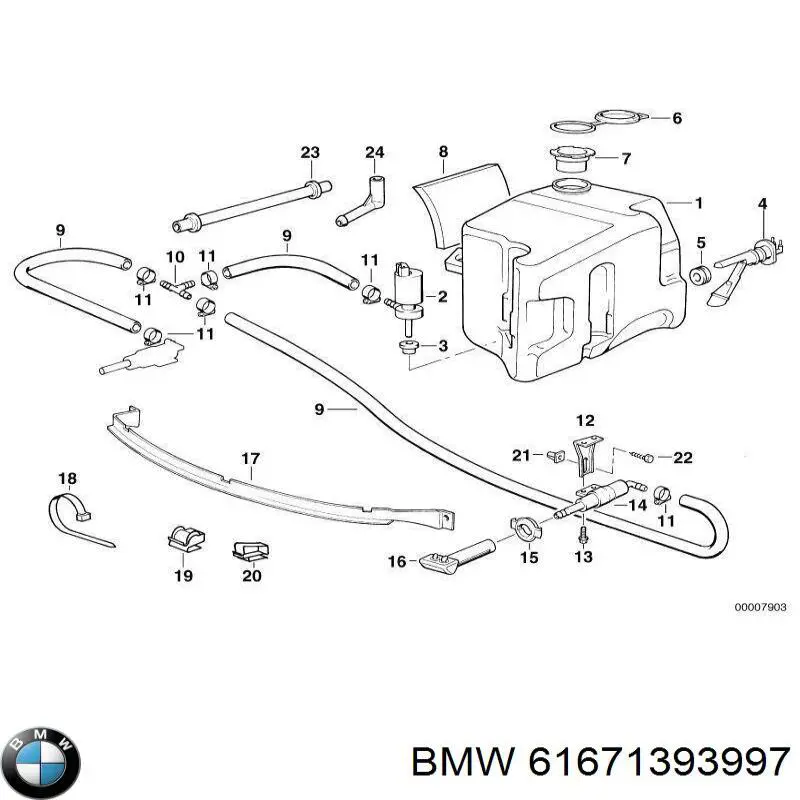 Купити 61671393997 BMW 