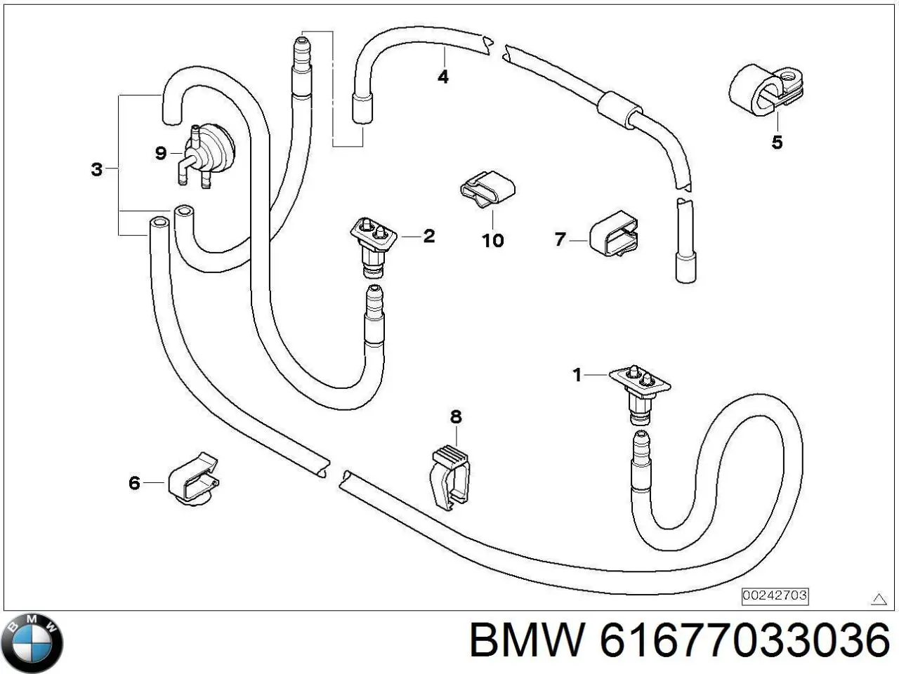 Купити 61677033036 BMW 