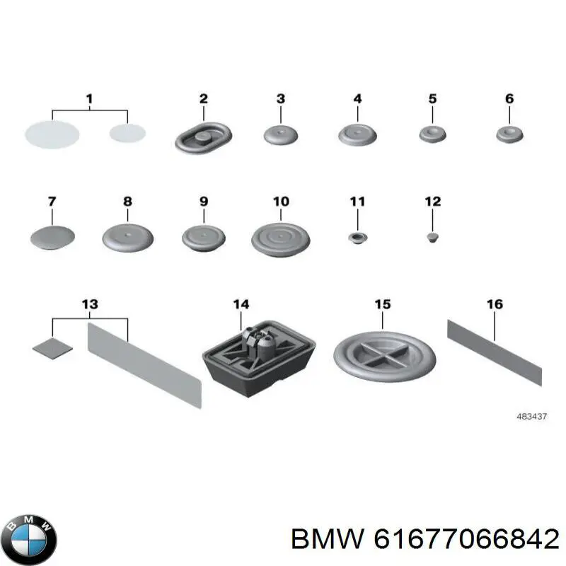  BMW 61677066842 ціна, від 3.46 USD