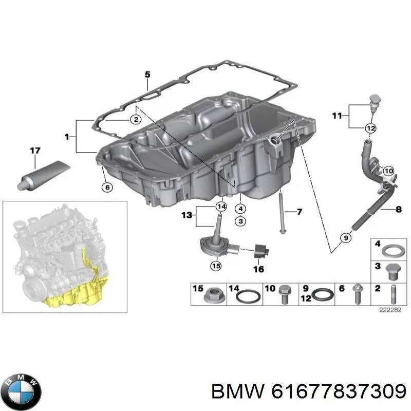  BMW 61677837309 ціна, від 44.81 USD