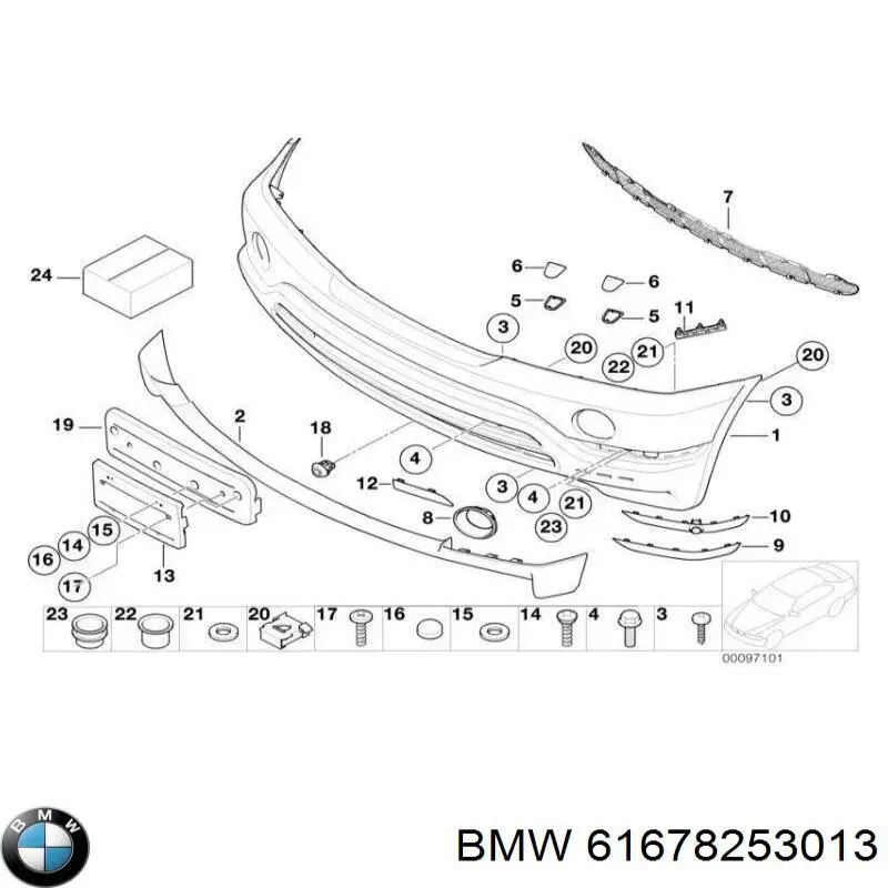  BMW 61678253013 ціна, від 43.77 USD