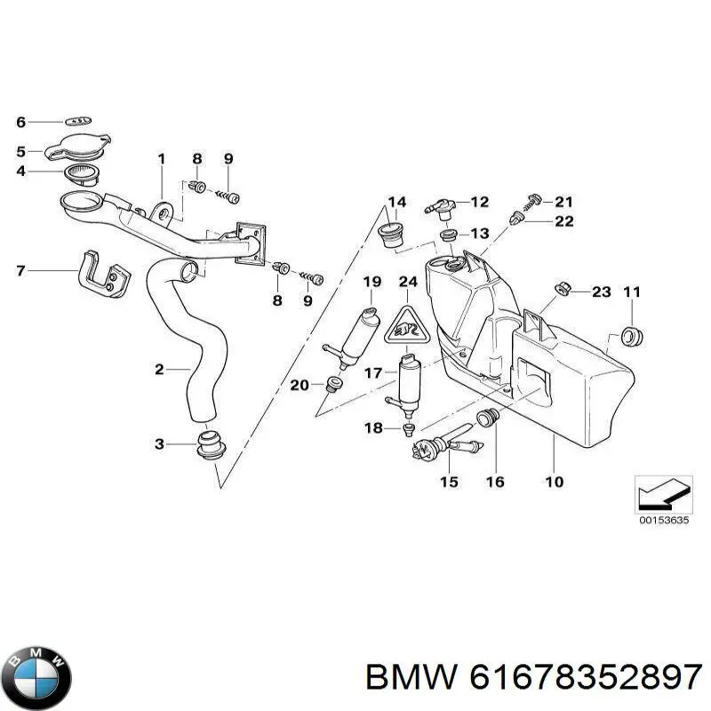 Купити 61678352897 BMW 