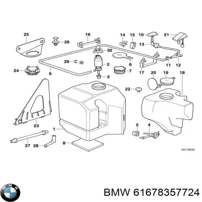 61678357724 BMW Бачок склоомивача