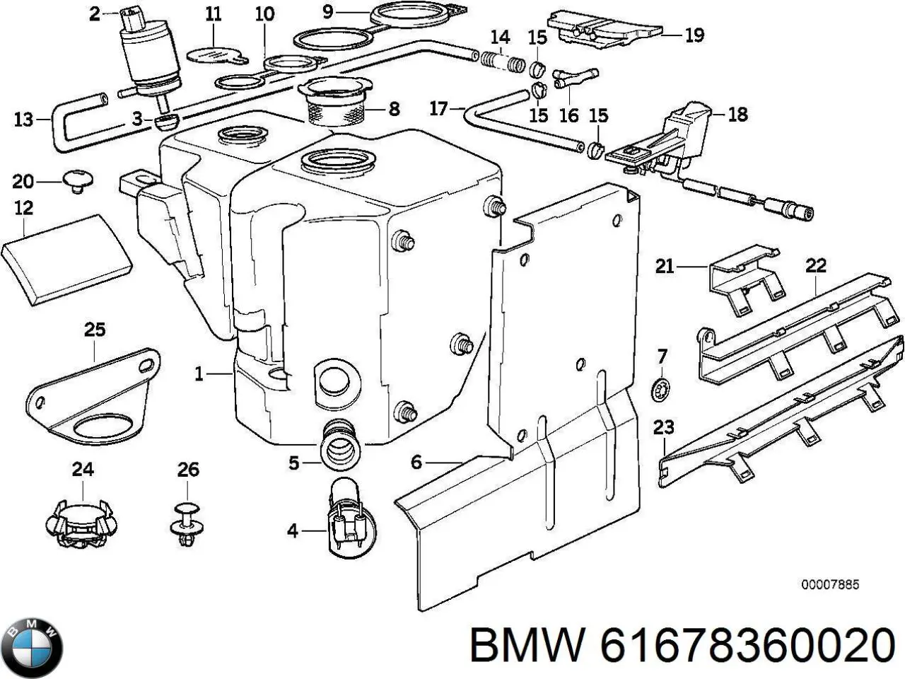  BMW 61678360020 ціна, від 257.13 USD