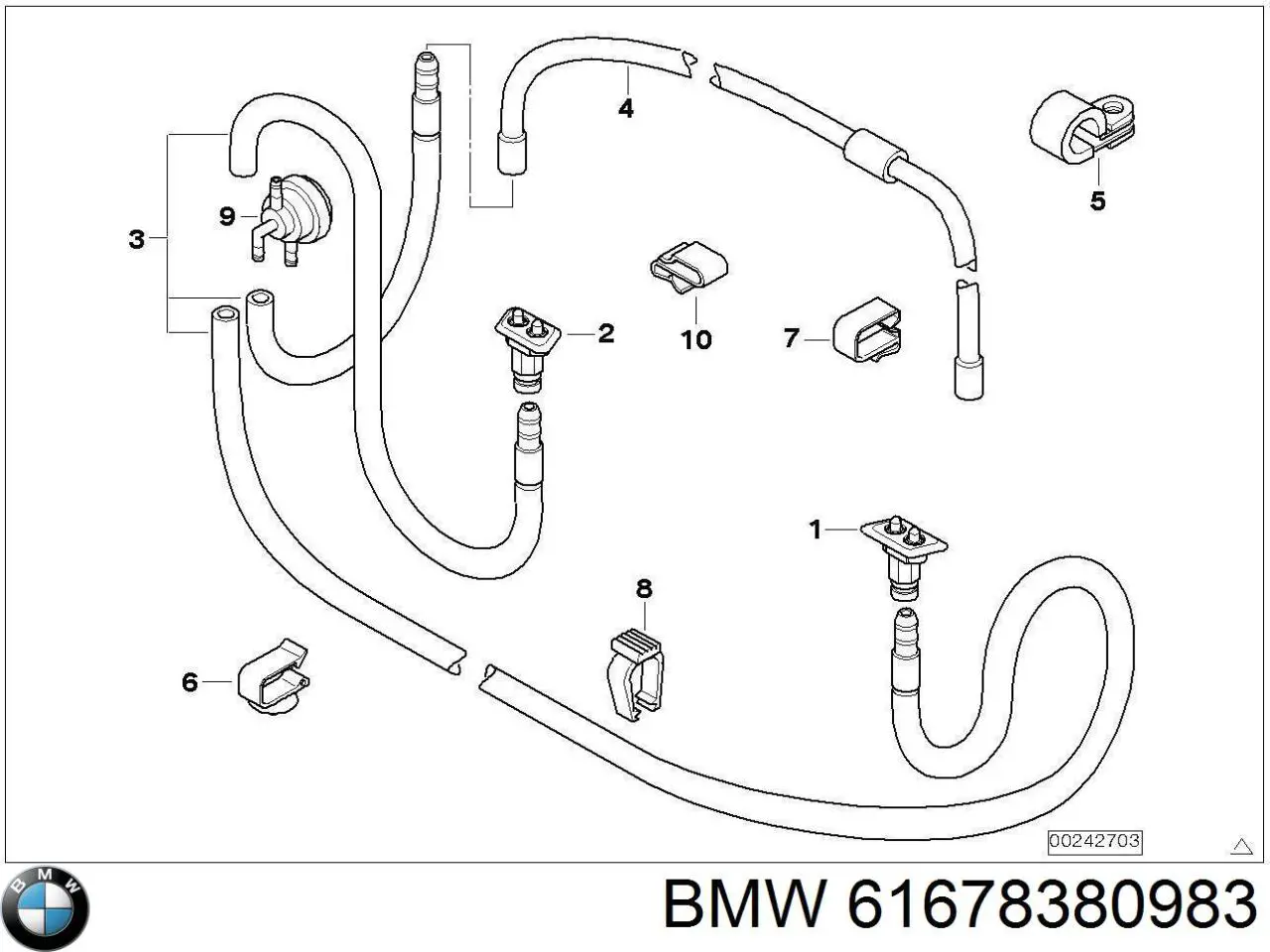 Купити 61678380983 BMW 