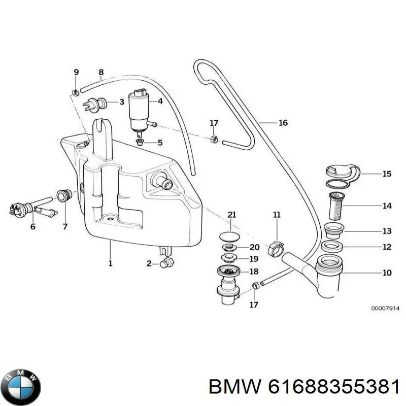  BMW 61688355381 ціна, від 24.36 USD