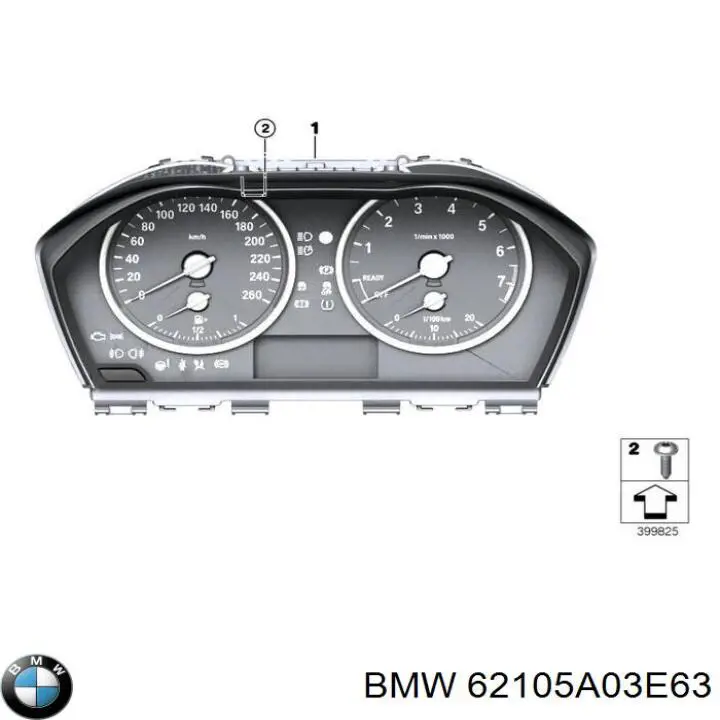 Щиток приладів додатковий BMW 62105A03E63 ціна, від 26.60 USD