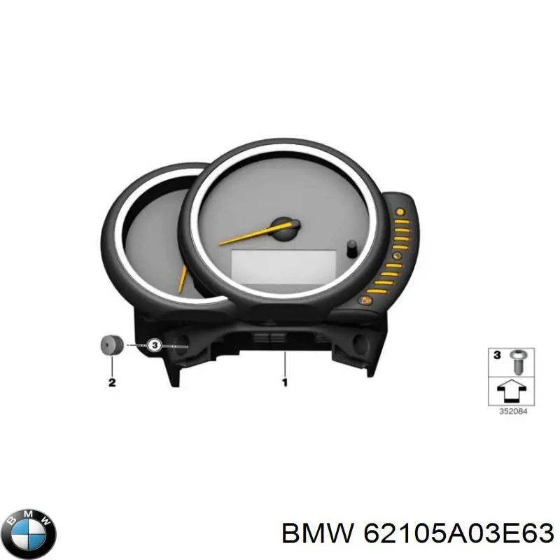 Приладова дошка-щиток приладів 61316962592 BMW