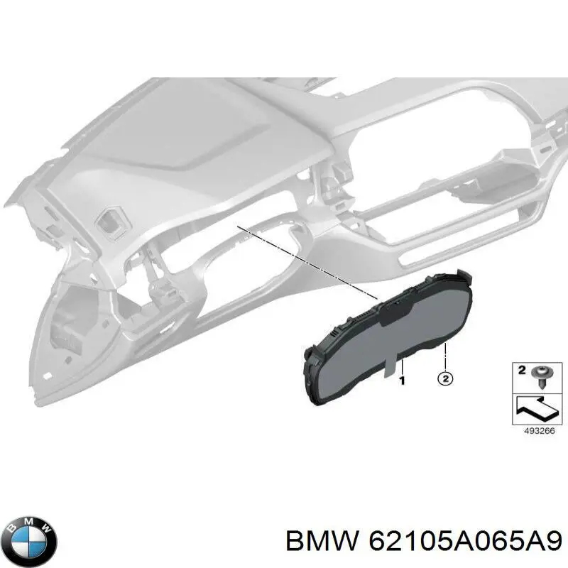 Щиток приладів додатковий BMW 62105A2A6C1 ціна, від 569.96 USD