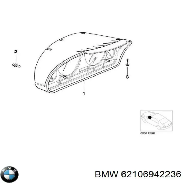 щиток приладу BMW 62106942236 ціна, від 1687.25 USD