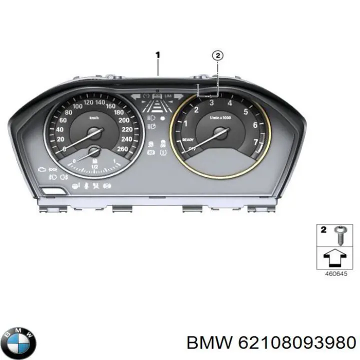 Прилади управління BMW 62108093980 ціна, від 776.24 USD