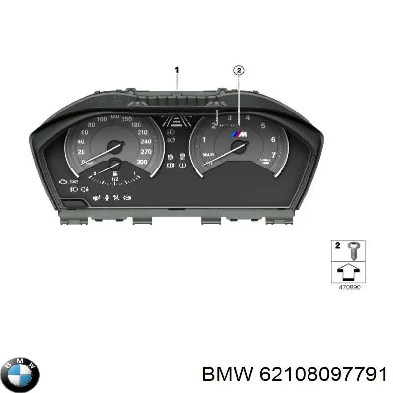 62108097791 BMW Щиток приладів додатковий